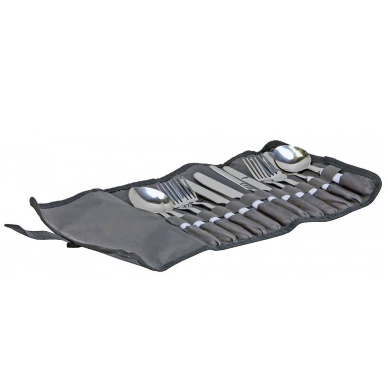VANGO 12teilig Reise Besteck Set Edelstahl Camping Besteck Essbesteck 4 Personen von Vango