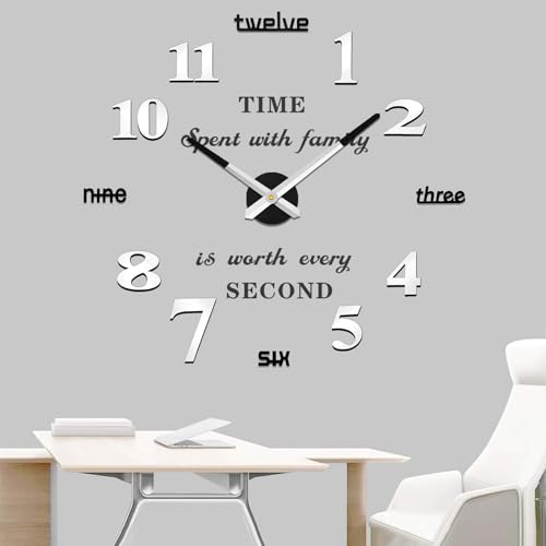 Vangold Moderne Mute DIY große Wanduhr 3D Aufkleber Home Office Decor Geschenk Vangold Moderne Mute DIY große Wanduhr 3D Aufkleber Home Office Decor Geschenk von Vangold