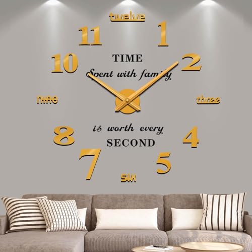 Vangold Moderne Mute DIY große Wanduhr 3D Aufkleber Home Office Decor Geschenk Vangold Moderne Mute DIY große Wanduhr 3D Aufkleber Home Office Decor Geschenk von Vangold