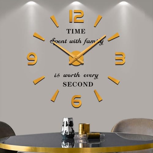 Vangold Moderne Mute DIY große Wanduhr 3D Aufkleber Home Office Decor Geschenk Vangold Moderne Mute DIY große Wanduhr 3D Aufkleber Home Office Decor Geschenk von Vangold