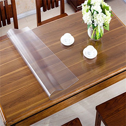 Vanillaflex Tischdecke Tischfolie Schutzfolie Folie transparent 100 cm Breit Ca 2.5mm (220x100cm) von Vanillaflex