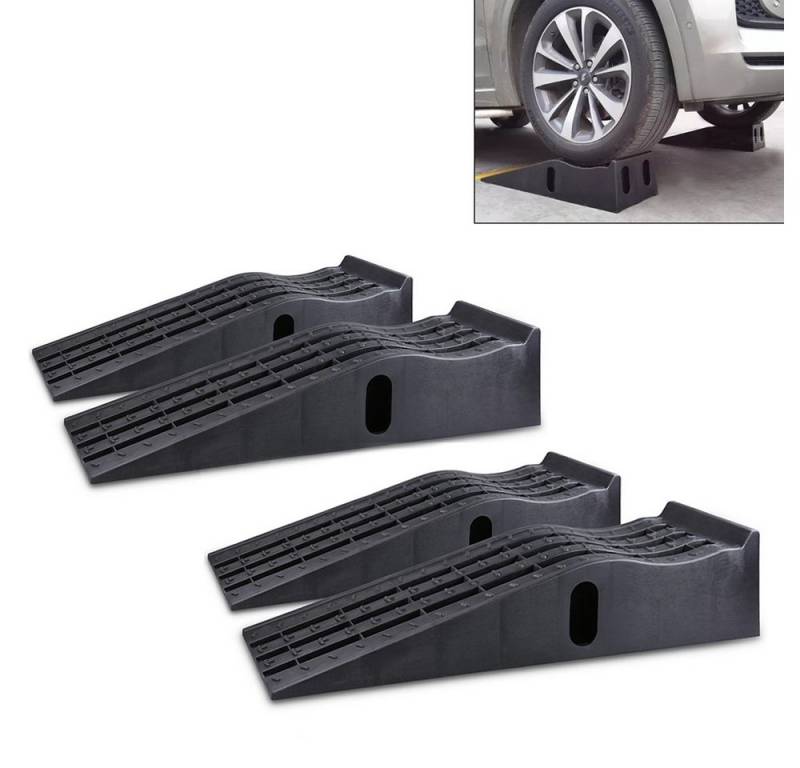 Vanit Campingliege Set 2x Auto Auffahrrampe AR1 Rampe 155mm PKW Auffahrkeil Transporter 2 von Vanit