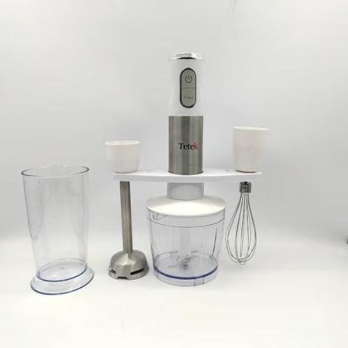 Vankarr Handmixer, Handrührgerät praktischer Handrührer mit Edelstahl-Rührbesen und -Knethaken, weiß Vankarr Handmixer, Handrührgerät praktischer Handrührer mit Edelstahl-Rührbesen und -Knethaken, weiß von Vankarr