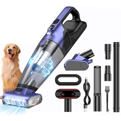 Vankarr Handstaubsauger Akku 17000Pa Handstaubsauger Kabellos Autostaubsauger Stark Mini Staubsauger Tragbarer Handsauger USB Auto Staubsauger Ohne Kabel von Vankarr