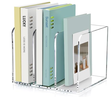 Vankcp 1 x Schreibtisch-Organizer aus Acryl mit 3 Fächern von Vankcp