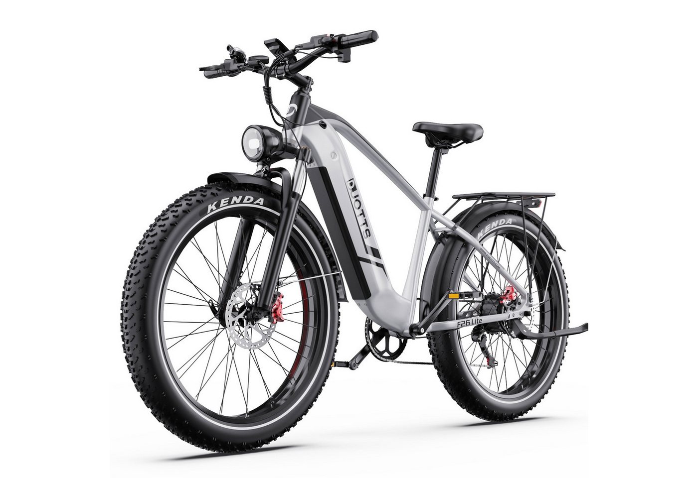 Vankel E-Bike Cityrad 48V 18Ah 864Wh 100km Reichweite 20x4,0Reifen7Gang Elektrisches, 7 Gang Shimano Schaltwerk, Kettenschaltung, Heckmotor, 864 Wh, Fat-Tire E-Mountainbike von Vankel