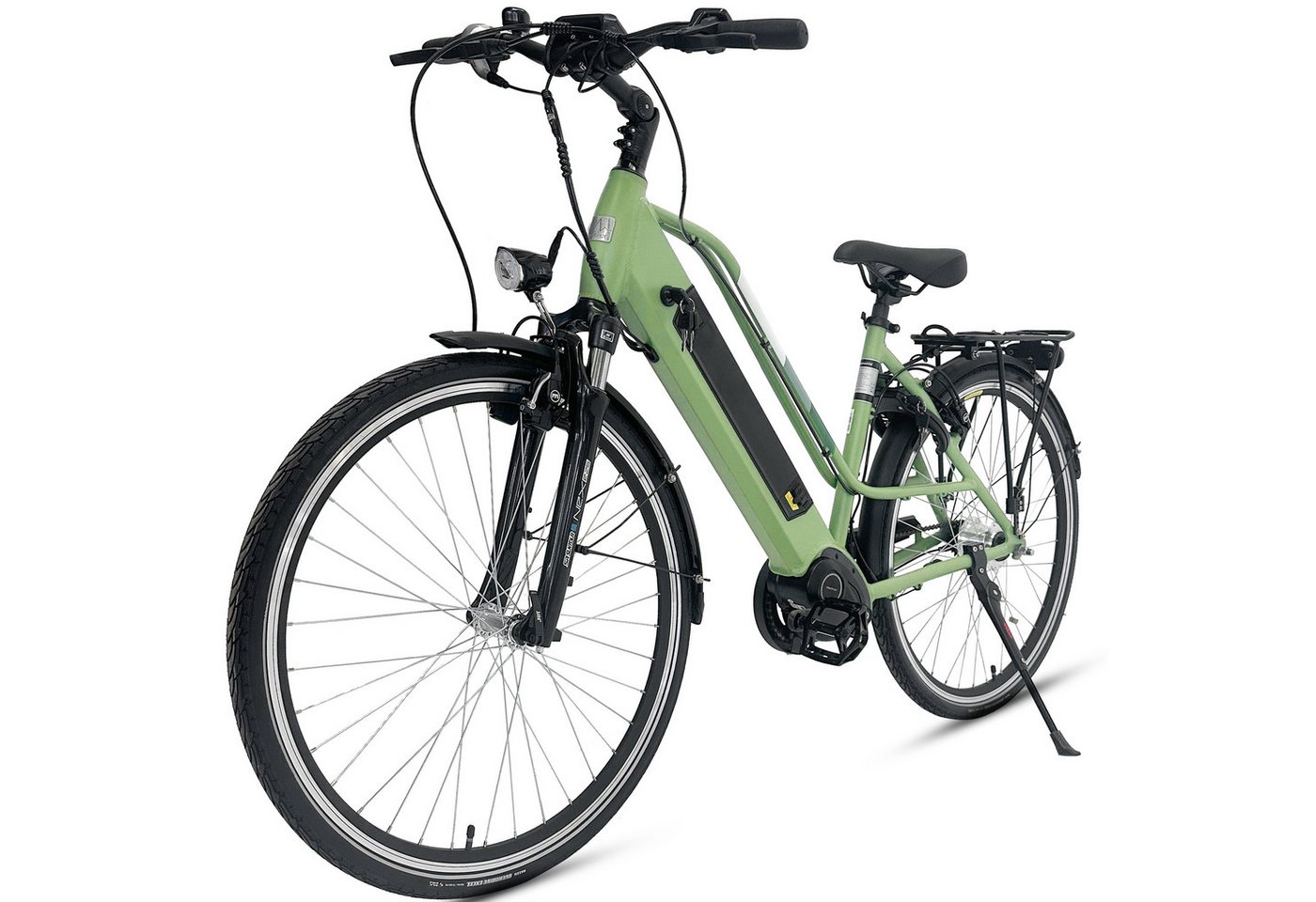 Vankel E-Bike Cityrad Elektrofahrrad für Damen und Herren 360Wh Pedelec, 7 Gang SHIMANO NEXUS Schaltwerk, Nabenschaltung, Mittelmotor, 360 Wh, 100 km Reichweite 24,5 kg Leichtbau 130 kg Zuladung!Pedelec von Vankel