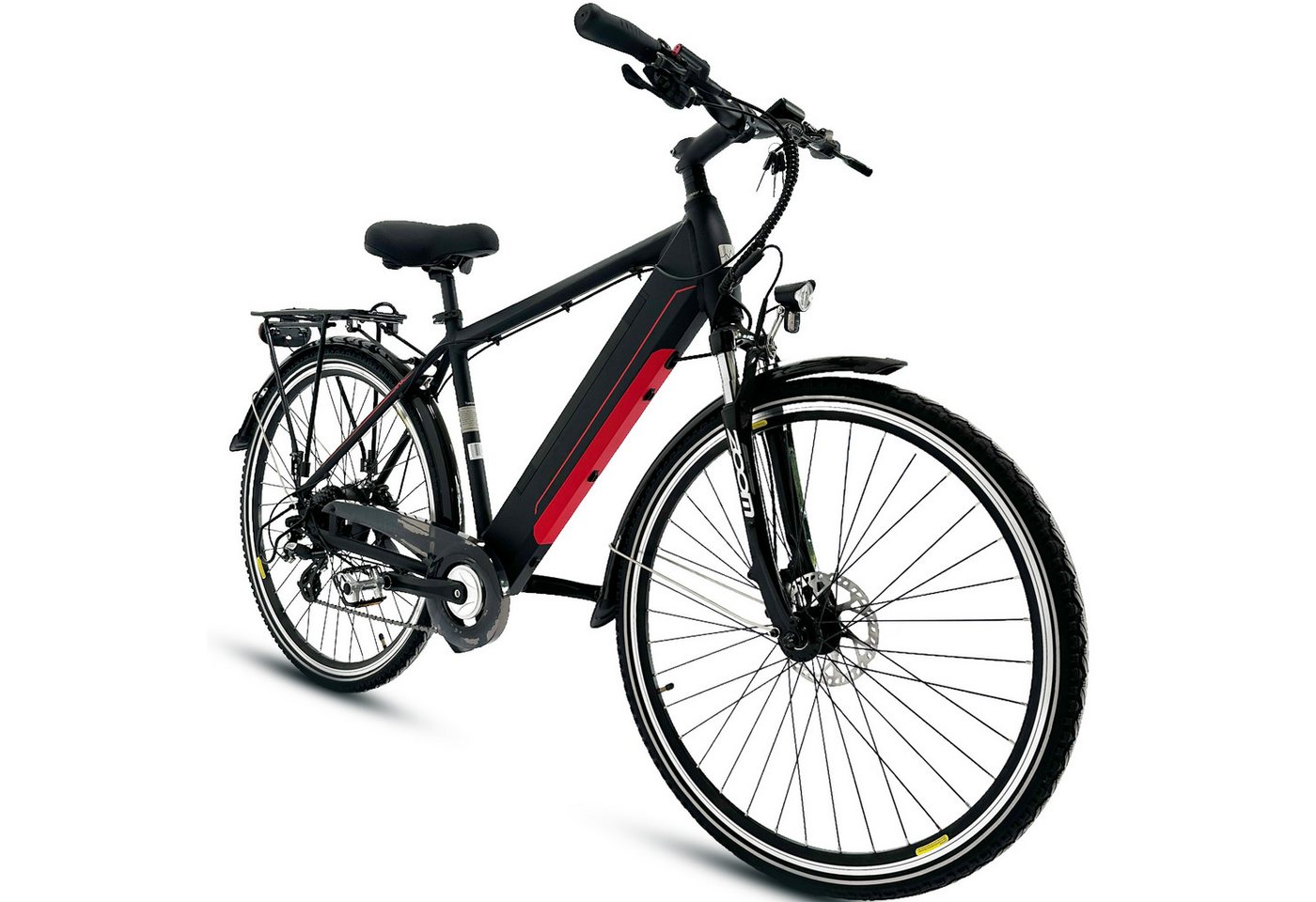 Vankel E-Bike Cityrad V11/V12 Elektrofahrrad Damen u. Herren 700×40C 360WH Pedelec, 8 Gang SHIMANO ALTUS ALTUS Schaltwerk, Kettenschaltung, Heckmotor, 360 Wh, 24,5 kg Rahmen trägt 130 kg Abenteuer, Reichweite bis 100 km,Pedelec von Vankel