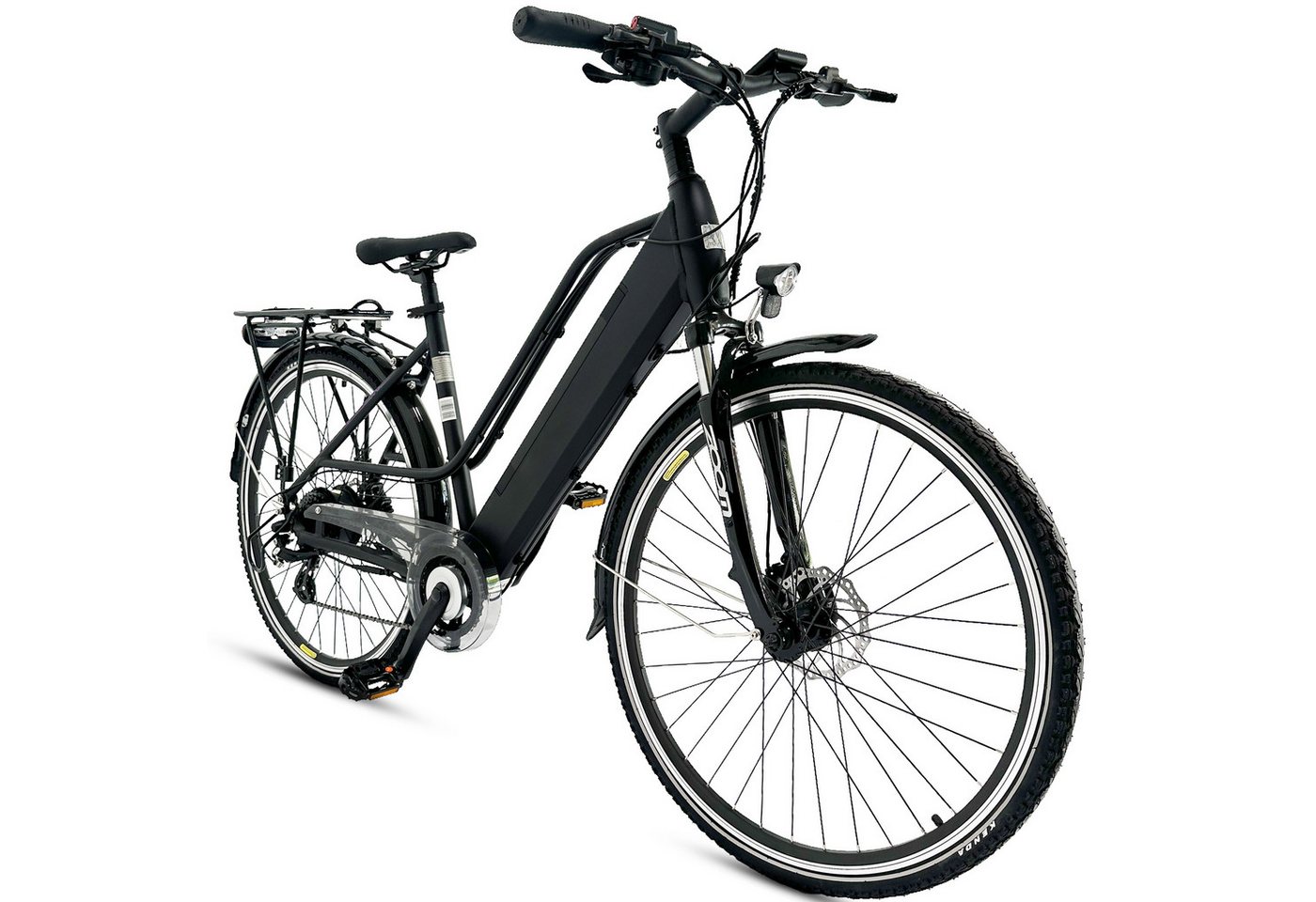 Vankel E-Bike Cityrad V11/V12 Elektrofahrrad Damen u. Herren 700×40C 360WH Pedelec, 8 Gang SHIMANO ALTUS ALTUS Schaltwerk, Kettenschaltung, Heckmotor, 360 Wh, 24,5 kg Rahmen trägt 130 kg Abenteuer, Reichweite bis 100 km,Pedelec von Vankel