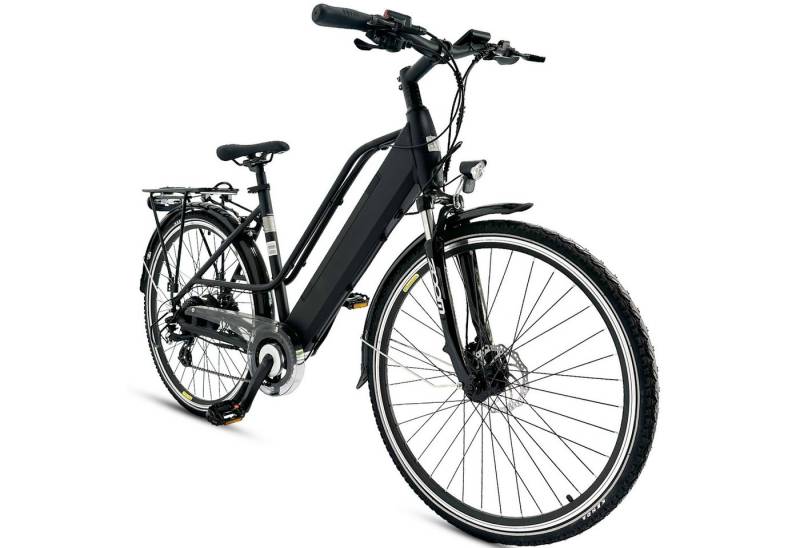 Vankel E-Bike Cityrad V11/V12 Elektrofahrrad Damen u. Herren 700×40C 360WH Pedelec, 8 Gang SHIMANO ALTUS ALTUS Schaltwerk, Kettenschaltung, Heckmotor, 360 Wh, 24,5 kg Rahmen trägt 130 kg Abenteuer, Reichweite bis 100 km,Pedelec von Vankel