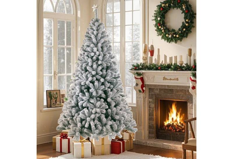 Vankel Künstlicher Weihnachtsbaum Tannenbaum mit beleuchtung, LED Christbaum, mit Schnee, PE+PVC Vankel Künstlicher Weihnachtsbaum Tannenbaum mit beleuchtung, LED Christbaum, mit Schnee, PE+PVC von Vankel