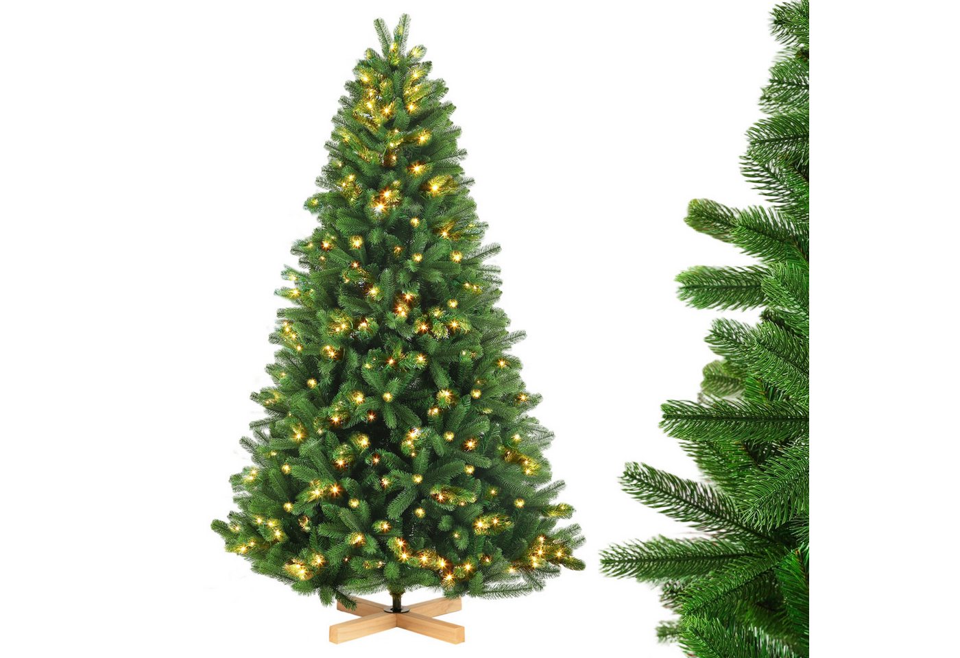 Vankel Künstlicher Weihnachtsbaum tannenbaum künstlicher weihnachtsbaum mit beleuchtung christmas tree von Vankel