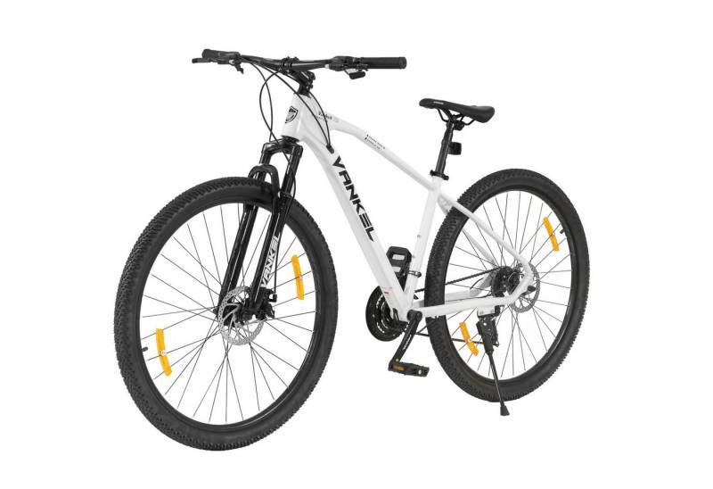 Vankel Mountainbike MTB 29 Zoll Fahrrad für Damen und Herren, Shimano 21 Gang, 21 Gang Shimano Shimano Tourney RD-TZ500 Schaltwerk, Kettenschaltung, Hardteil Fahrrad mit Doppel-Scheibenbremsen, für Damen Herren von Vankel