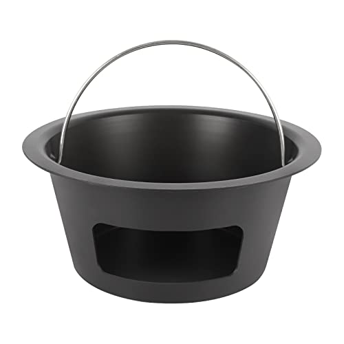 BBQ Carbon Steel Ash Can with Handle for Kamado Joe Classic Joe, Charcoal Ash Collector Charcoal Ash Can Basket Fits for Large Big Green Egg Accessories or Other Charcoal Grills von Vankey