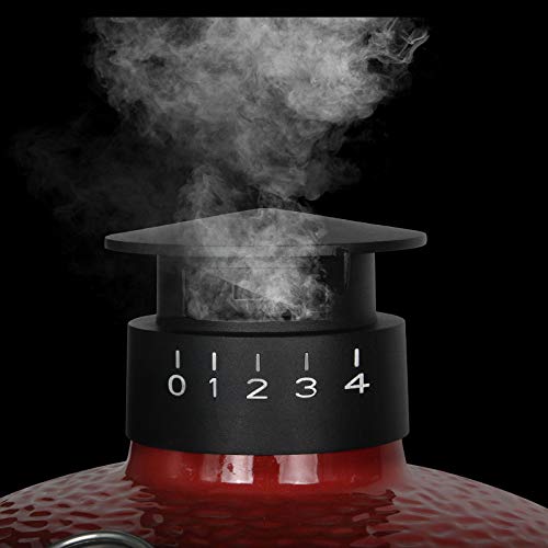 Regenschirmkappe aus Gusseisen für Kamado Joe Classic & Big Joe Serie, Ersatz für Kamado Joe Doppelfunktions-Metall-Kaminaufsatz Kamado Joe Ersatzteile von Vankey