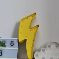 12"Led Licht Gelb Blitzlicht Schild Batteriebetrieben Vintage Home Pub Party Schlafzimmer Dekor Nachtlicht Geschenk von Vannarithlighting