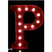 12 "Metall Leuchten Buchstaben Rot P Festzelt Licht Haus Wand Schreibtisch Tisch Nachttisch Dekor Batteriebetrieben 12 "Metall Leuchten Buchstaben Rot P Festzelt Licht Haus Wand Schreibtisch Tisch Nachttisch Dekor Batteriebetrieben von Vannarithlighting