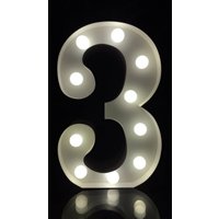 12 "Metall Weiß/Schwarz Nr. 3 Festzelt Buchstabe Party Schild Galerie Wanddekoration Hauseinweihung Geschenk Familiennummer von Vannarithlighting