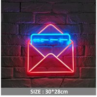 Acryl E-Mail Leuchtreklame Umschlag Post Schild Büro Werkstatt Ladenlokal Wand Tisch Dekor von Vannarithlighting