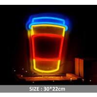 Acryl Kaffeetasse Neon Schild Coffee Shop Decor Led Light von Vannarithlighting