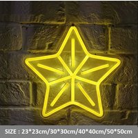Acryl Stern Neon Schild 5V Usb Powered Zeichen Benutzerdefinierte Dekor Kinder Kinderzimmer Wand Tisch Geburtstag Geschenk von Vannarithlighting