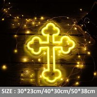 Das Kreuz Neon Schild Kirche Dekor Christus Neonlicht Heiliges Zeichen von Vannarithlighting