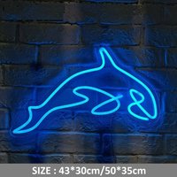Delphin Neon Sign Neonlicht Delphin-Dekor Led Decor Home Schlafzimmer Bar Party Wand Tischleuchte von Vannarithlighting