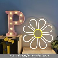Gänseblümchen-Blumen-Neon-Schild Mit Acryltafel Usb-Betriebenes Sonne-Blumen-Zeichen Leuchten Wand-Tisch-Dekor-Geburtstags-Geschenk von Vannarithlighting