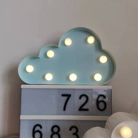 Kleine Wolke, Metalllampe, Hängelampe Hängelampe, Höhe 14 cm Blau von Vannarithlighting