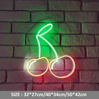 Led Kirsche Neon Schild Mit Acrylplatte Kinder Kinderzimmer Dekoration Weihnachtsgeschenk von Vannarithlighting