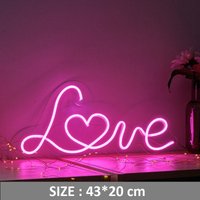 Love Neon Buchstaben Schild Mit Acryl-Platte Weihnachten Hochzeit Neon-Dekor Individuell Wedding Letters von Vannarithlighting