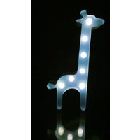 Blaues Giraffen-Festzelt-Licht, Kinderzimmer-Dekor, Batteriebetrieben Blaues Giraffen-Festzelt-Licht, Kinderzimmer-Dekor, Batteriebetrieben von Vannarithlighting