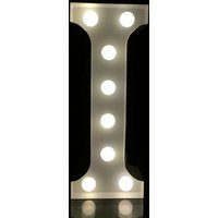 Metall Weiß I Marquee Letter 21 cm Höhe Aufhellen Alphabet Buchstabe Hochzeit Beleuchtung Nachtlicht Kinderlicht von Vannarithlighting