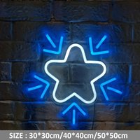 Mini Schneeflocke Neon Schild 5V Usb Powered Benutzerdefinierte Winter Dekor Licht von Vannarithlighting