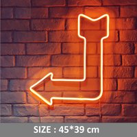Pfeil Led-Leuchtreklame Mit Acryltafel Neon-Dekor-Neonpfeil-Neonlicht-Haus-Schlafzimmer-Bar-Party-Wand-Tischlicht-Viele Farben Vorhanden von Vannarithlighting