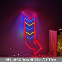 Pfeil Led-Leuchtreklame Mit Acryltafel Neon Dekor Neonpfeil Neonlicht Home Schlafzimmer Bar Party Wand Tischleuchte von Vannarithlighting