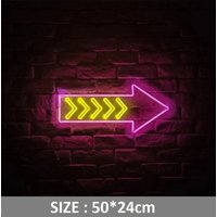 Pfeil Leuchtreklame 5V Usb Powered Custom Licht Neon Decor von Vannarithlighting