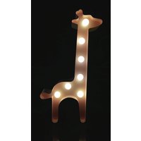 Pink Light Up Giraffe Festzelt Lichtschild Nachtlicht Kinderzimmer Babyzimmer Dekor Batteriebetriebenes Neuheit Licht von Vannarithlighting
