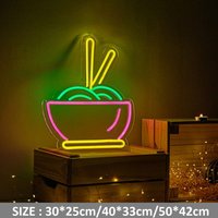 Ramen Noodles Neon Schild Mit Acrylplatte Sign Led Light Shop Decor von Vannarithlighting