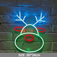 Rentier Neon Schild Mit Acrylplatte Decor Home Weihnachtsdekor Weihnachtsgeschenk von Vannarithlighting