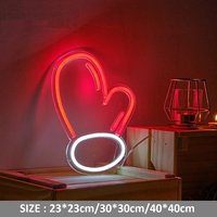 Santa Handschuhe Neonlicht Mit Acrylplatte Weihnachten Neon Decor Weihnachtsgeschenk Led Weihnachtsschild von Vannarithlighting