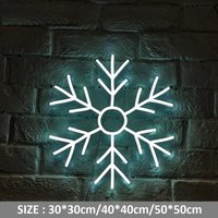 Schneeflocke Leuchtreklame 5V Usb Powered Custom Neon Winter Dekor Licht von Vannarithlighting