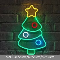 Weihnachten Neon Baum Schild Mit Acrylplatte Decor Home Schlafzimmer Xmas Wand Tischleuchte Weihnachtsgeschenk von Vannarithlighting