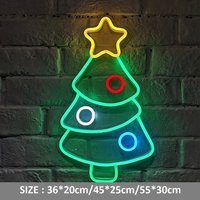 Weihnachten Neon Baum Leuchtreklame Mit Acryltafel Dekor Home Schlafzimmer Xmas Wand Tisch Licht Weihnachtsgeschenk von Vannarithlighting