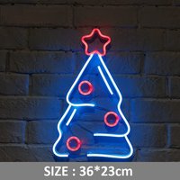 Weihnachtsbaum Neon Schild Mit Acrylplatte Weihnachten Dekor Hause Schlafzimmer Xmas Wand Tischleuchte Weihnachtsgeschenk von Vannarithlighting