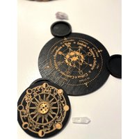 Hexenkalender/Ritual Tablett/ Räucherstäbchen Halter Hexen Fest von VanneyMoons