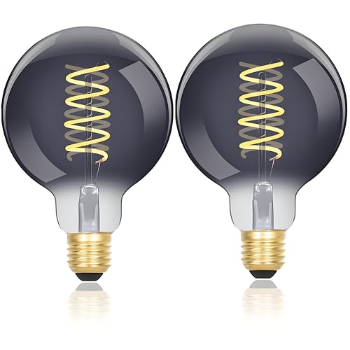 Vanpus 6W LED Edison Birne, dimmbar 2700K Warmweiß, E27 Sockel, 20000 Stunden Lebensdauer, 90+ CRI, rauchgraues Glas Vintage Lampe - 2er Pack Vanpus 6W LED Edison Birne, dimmbar 2700K Warmweiß, E27 Sockel, 20000 Stunden Lebensdauer, 90+ CRI, rauchgraues Glas Vintage Lampe - 2er Pack von Vanpus