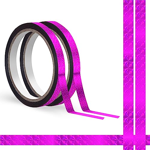 100 Meter Metallic Washi Tape, 2 Rollen in Rosarot mit funkelnder Holografie-Grafik, wasser- und reißfest, metallischer Spiegel-Effekt, rückstandslos ablösbar für DIY-Dekorationen von Geschenkboxen 100 Meter Metallic Washi Tape, 2 Rollen in Rosarot mit funkelnder Holografie-Grafik, wasser- und reißfest, metallischer Spiegel-Effekt, rückstandslos ablösbar für DIY-Dekorationen von Geschenkboxen von Vantasii