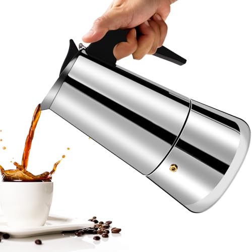 Vaolvpant 12 Tassen Mokkakanne Perkolator Italienische Kaffeemaschine 600 ml Herd Espresso Mokka Edelstahl Greca Kaffeemaschine Klassische Cafe Makers Geeignet für Induktionsherde Keramikherde Gerade Vaolvpant 12 Tassen Mokkakanne Perkolator Italienische Kaffeemaschine 600 ml Herd Espresso Mokka Edelstahl Greca Kaffeemaschine Klassische Cafe Makers Geeignet für Induktionsherde Keramikherde Gerade von Vaolvpant