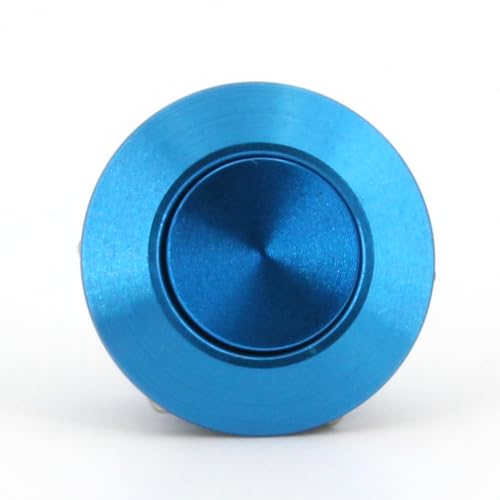 V&M 12mm Vandalen/Druck Taster, extrem kurz - 12,6 (14,6mm), 12V, 50mA - Blau von Vape & Make